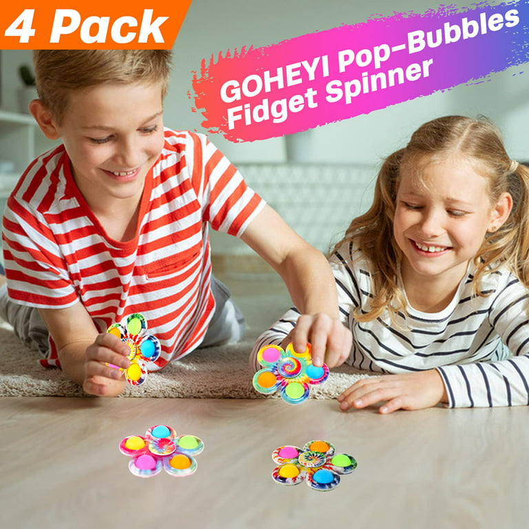 Generic (4 Pack) Pop It Fidget Toys Pop Its Fidgets, Fidget Toy Pack à prix  pas cher