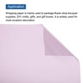 thumbnail image 4 of Unique Bargains Flower Wrapping Fog Paper 22.8x22.8 Inch Waterproof Floral Wrapping Paper Light Purple 20 Pcs, 4 of 7
