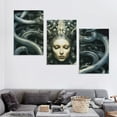 thumbnail image 4 of Nawypu  HR Giger Fantasy Artwork Poster Wall Art Li II Surrealism Art Poster Canvas Posters Wall Decor Paintings for Living Room Bathroom Bedroom 12''x16''X3 Panels, 4 of 4
