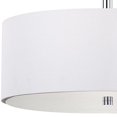 thumbnail image 5 of Safavieh Lighting Collection Clara Ceiling Chrome 11.25-inch Semi Flush Drum Light, 5 of 5