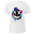 thumbnail image 4 of T-Shirts for Men under $5 Short Sleeved Round Neck Printed T-shirt White L, 4 of 4
