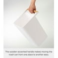 thumbnail image 4 of Yamazaki Home Trash Can, White, ABS Plastic, 2.5 gallons, 10 liters, Handles, No Assembly, 4 of 6