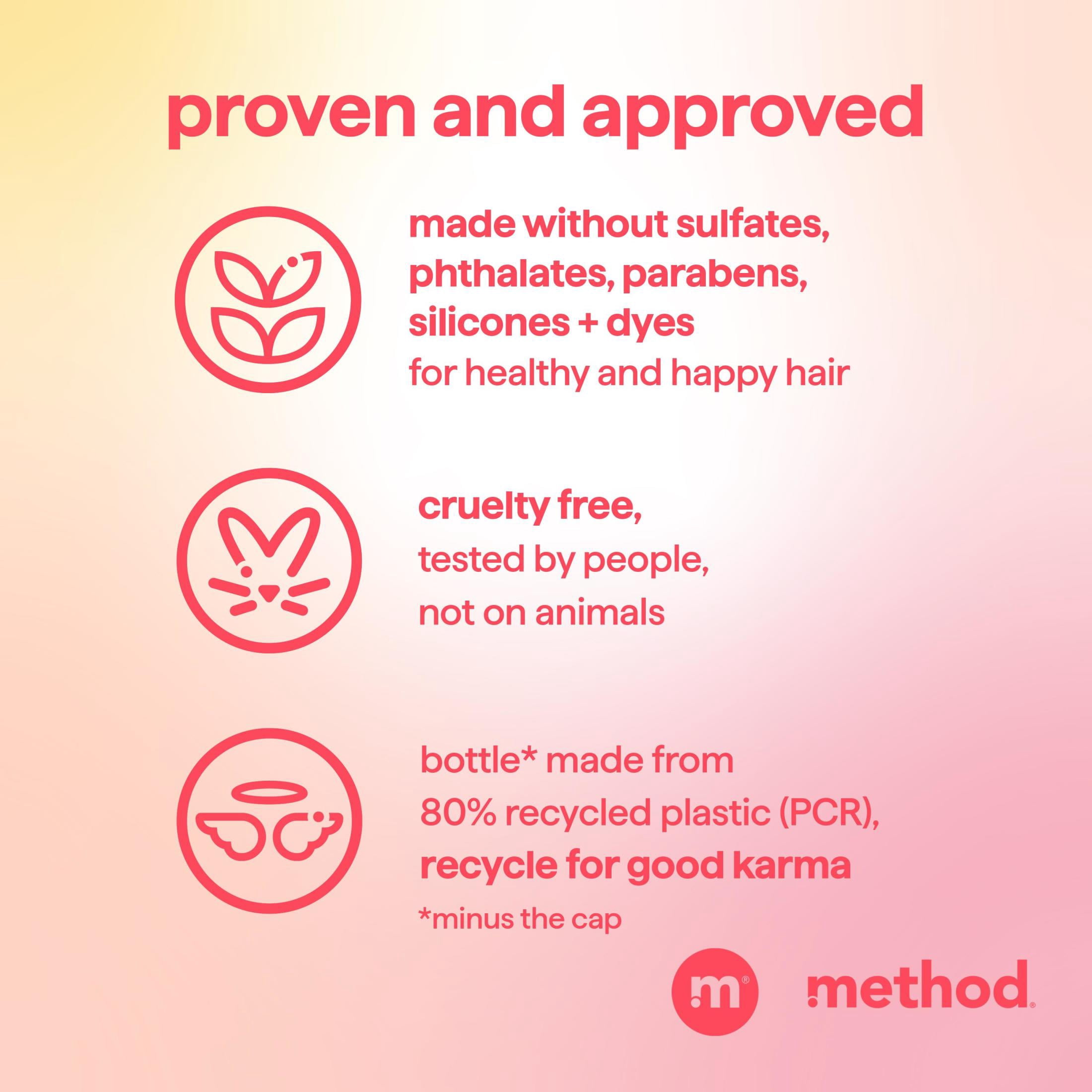Method Repairing Shampoo, Island Mist - Nourishes Hair and Restores Damaged Strands - Sulfate Free, Color Safe - 14 oz