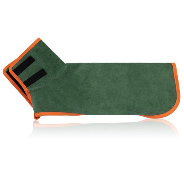 Microfibra absorbente mascota bata de baño ajustable cintura envoltura toalla reutilizable gruesa secado abrigo ducha mascotas bata suministros m sidaley PT000721-03B