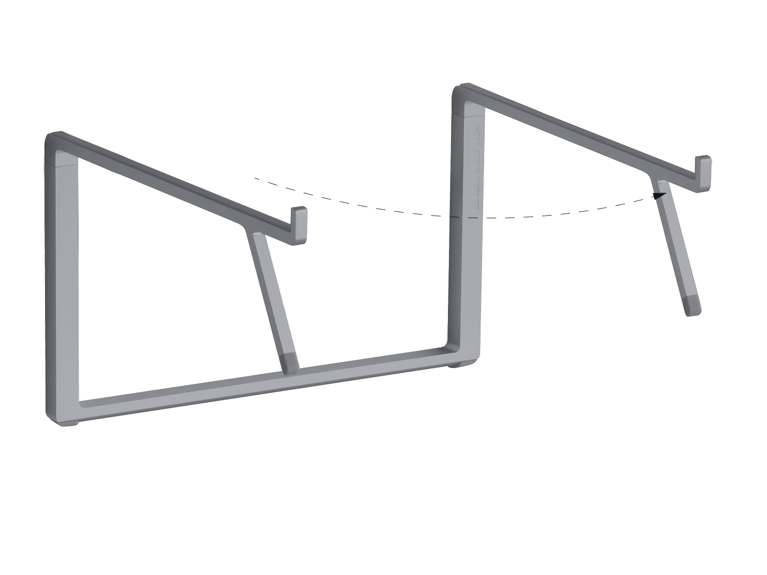 Rain Design M-Bar PRO+ Foldable Laptop Stand space gray