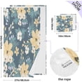 thumbnail image 3 of Coolnut Yellow Flower Bath Towel Set, Towel Set of 2, Skin-Friendly, Comfortable, Absorbent, Suitable for Bathroom, Travel, Hotel Wash cloth, 3 of 7