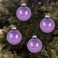 thumbnail image 5 of Christmas By Krebs 2 5/8" (67mm) Seamless Glass Ornament [8 Pieces], Decorated Designer Heirloom (Shiny Amethyst Purple), 5 of 6
