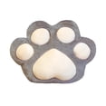 thumbnail image 1 of Kearding Almohada de pata de gato, bonitos agujeros suaves, garra de gato de peluche, cojín de asiento de Animal de peluche, bolsa de agua Suministros térmicos Gris, 1 of 6