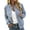 Light Blue, variant on Women's Lightweight Bomber Jacket Casual Outerwear, Stand Collar Full Zip Raglan Sleeve Coat with Pockets, Loose Fit Windproof Varsity Jacket for Women Spring Fall Winter Daily Wear Sizes M-5XL