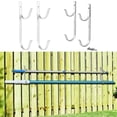thumbnail image 4 of harmtty 2Pcs Pool Pole Hook Heavy Duty Aluminum Alloy Screw Mount Skimmers Leaf Rakes Nets Pool Supplies Hanger Outdoor for Garden,Silver, 4 of 7