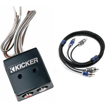 KICKER Car Audio Amp Kit - 4 Channel 800W Amplifier, Fuse Holder, RCA Cables & Battery Terminals (Complete Stereo Upgrade Bundle)