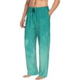 thumbnail image 6 of Sikiie Teal Turquoise1 Mens Pajama Pants Sleep & Lounge Pants, PJ Bottoms With elastic waistb and Pockets XX-Large, 6 of 6
