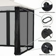 thumbnail image 6 of SDOTXA Gazebo Universal Replacement Mosquito Netting - Outdoor Gazebo Canopy 4-Panel Screen Walls with Zipper for 10‘ x 10‘ Gazebo (Mosquito Net Only), 6 of 10
