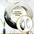 thumbnail image 3 of Designart "Minimalist VORTEX" Abstract Spirals Round Mirror Wall Décor Modern - Large Black Round Mirror - Round Mirror 23" x 23" Inch, 3 of 5