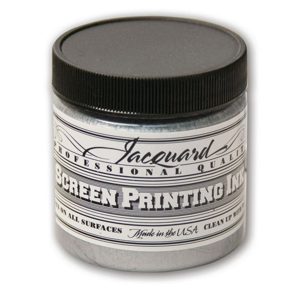 Jacquard Professional Screen Printing Ink, 4 oz., Silver