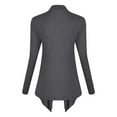 thumbnail image 4 of Oversized Cardigans Women Drape Front Open Long Sleeve Irregular Hem Lightweight Outwear Coats, 4 of 4