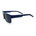thumbnail image 4 of SA106 Wraparound Sport Sunglasses for Men UV400 Lightweight Rectangular Matte Navy Frame - Black Lens, 4 of 6