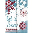 thumbnail image 2 of "Let It Snow" Painting Print on White Wood, 2 of 5