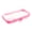Pink, variant on 1 Pc Pink Clear Pencil Case, 9.8" Hard Shell Transparent Makeup Bag & Electronic Cord Organizer, Rigid Desktop Storage Pouch