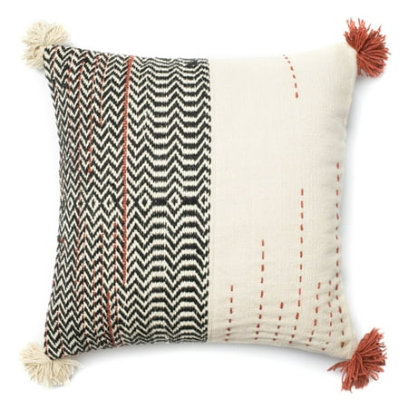 Loloi P0227 Decorative Pillow The sophisticated patterns and on trend colors on this Loloi P0227 Decorative Pillow are made whimsical by corner pom pom details. This sassy decorative pillow comes stuffed with your choice of available fill materials. Loloi Rugs With a forward-thinking design philosophy  innovative textures  and fresh colors  Loloi Rugs sets the standards for the newest industry trends. Founded in 2004 by Amir Loloi  Loloi Rugs has established itself as an industry pioneer and is committed to designing and hand-crafting the world s most original rugs. Since the company s founding  Loloi has brought its vision to an array of home accents  including pillows and throws. Loloi is proud to have earned the trust and respect of dealers and industry leaders worldwide  winning more awards in the last decade than any other rug company.