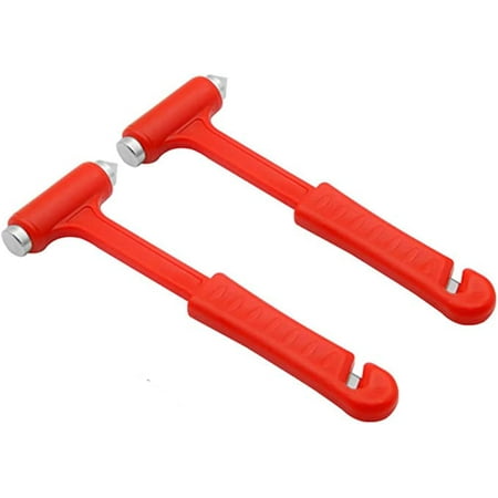 Car Safety Accessories, Portable Hammer Break Glass-window Hammer  Multitools 2pcs Multifunctional Emergency To-Escape Tool Auto Safety Tool  Auto Escape Hammer Red, Safety