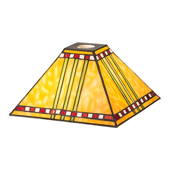 Meyda Tiffany 99150 Square Prairie 5.5" Tall Lamp Shade