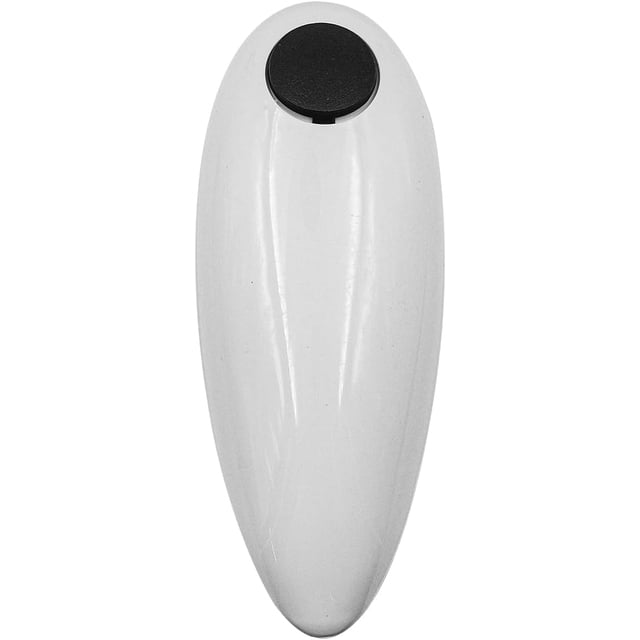 Portable electric can opener for round cans of different sizes