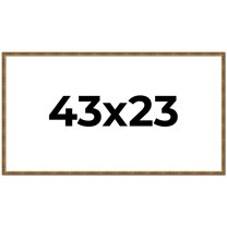 43x23 Frame Gold Kingsley Distressed Solid Wood Picture Frame Width 0.75 Inches | Interior Frame