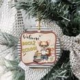 thumbnail image 3 of Welcome Chihuahua Back to School Vintage Retro Ceramic Round Ornament Dog Lover Gifts Idea Home Tree Decor - 02012, 3 of 5