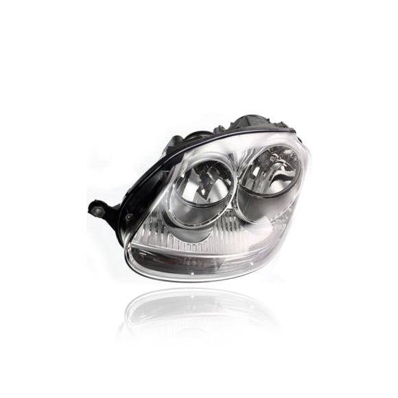 Headlight Assembly - Compatible/Replacement for '05-10 VW Volkswagen Jetta Sedan, 06-09 GTI/Rabbit, 09-09 Jetta Wagon - Halogen Chrome Interior - Left Hand - Driver - 1K6941005S CAPA