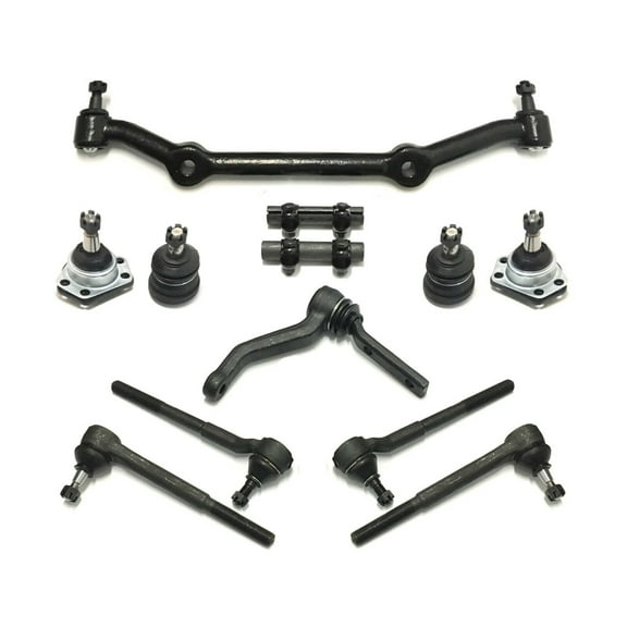 12 Pc Complete Suspension Center Link w/ Idler Arm Outer Inner Tie Rod Ends Adjusting Sleeve Ball Joints Kit Fits select: 1982-1995 CHEVROLET S TRUCK, 1991-1995 GMC SONOMA