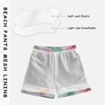thumbnail image 5 of Kids' Beach Pants Comfortable Swim Trunks Tie-dye Daisies Shorts for Pool Vacation and Lounge Wear 2T, 5 of 8
