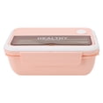 thumbnail image 3 of Lunch Box, 1100ml Easy To Clean Independent Space Meal Prep Container Leakproof  For Office For Office Workers Purple,Green,Blue Yellow,Tender Pink, 3 of 8