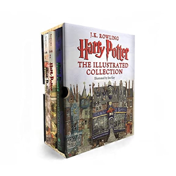 Pre-Owned Harry Potter: Harry Potter: The Illustrated Collection (Books 1-3 Boxed Set) (Hardcover)