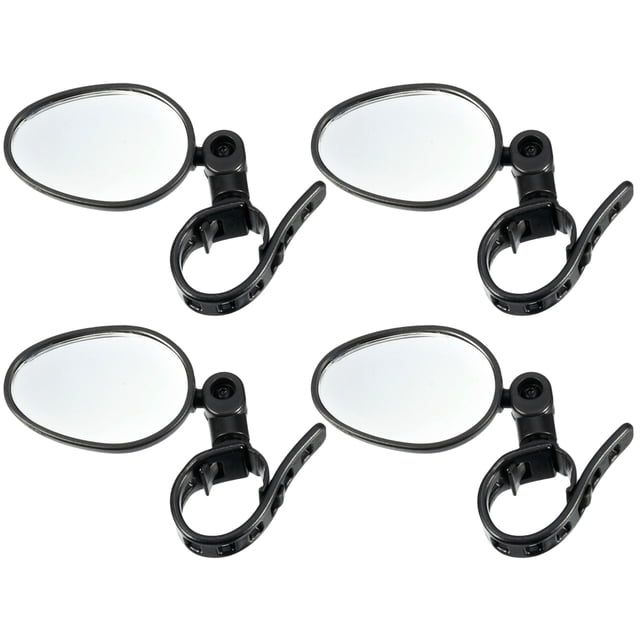 MasteelfCA 4 Pcs Rétroviseur de Guidon de Vélo Grand Angle Rétroviseur Rotatif Accessoires de Rétroviseur