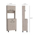 thumbnail image 5 of RST Brands Pinion MDF Kitchen Pantry Cabinet in Light Gray, 5 of 5