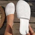 thumbnail image 2 of Hopeusnice Flats Shoes for Women Trendy Non-Slip Breathable Soft PU Materials Summer And Fall Shoes Women's Flats Shoes Closed-Toe Sandals Flat Heel Almond Toe Moisture-Wicking Walking Shoes White 42, 2 of 9