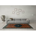 thumbnail image 3 of Ahgly Company Indoor Square Persian Light Blue Traditional Area Rugs, 7' Square, 3 of 4