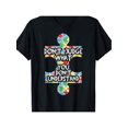 thumbnail image 2 of Letter puzzle short sleeve, cotton T-shirt, loose and comfortable, 2 of 7