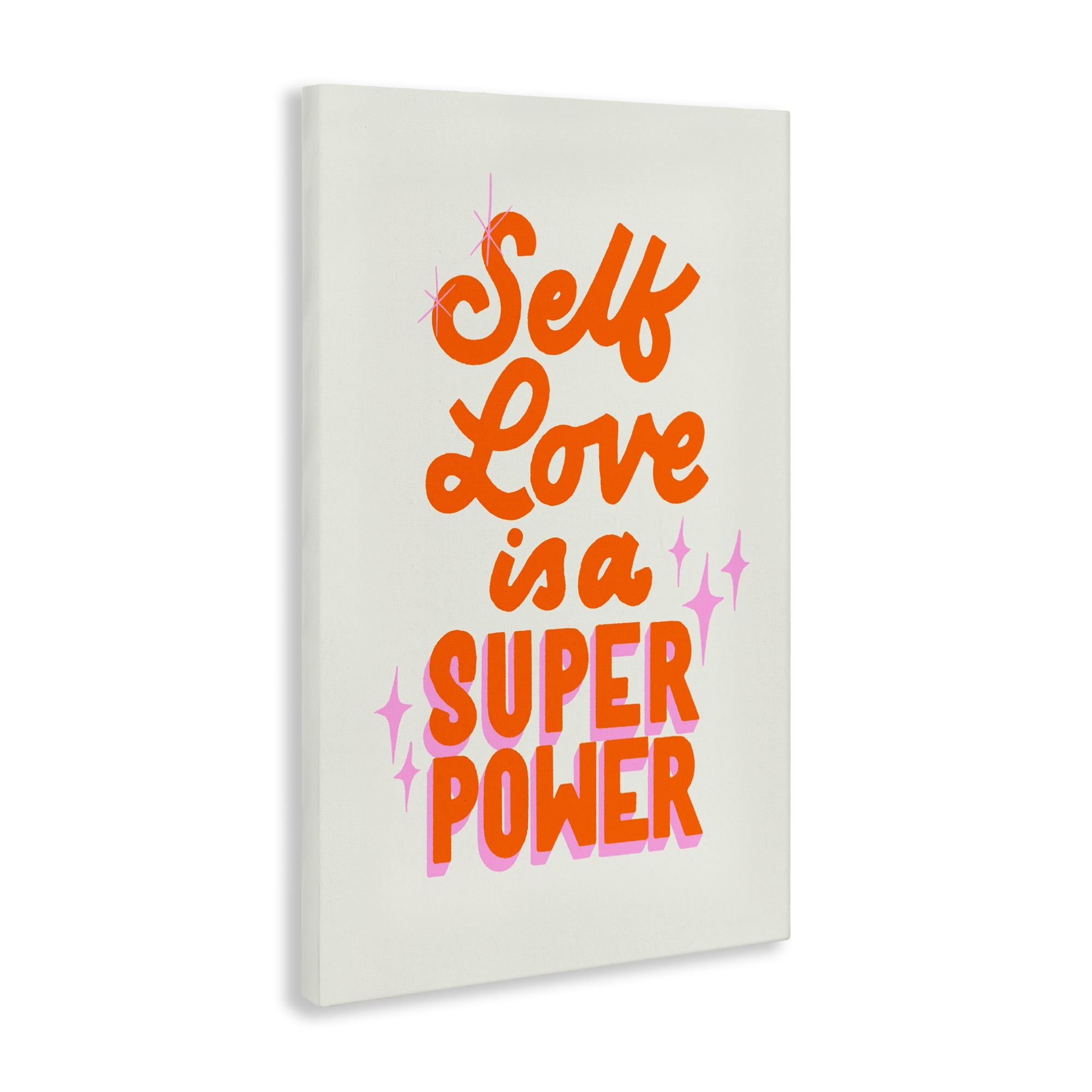 Stupell Industries Self Love Is Superpower Canvas Wall Art, design by Indira Prieto | IndySign