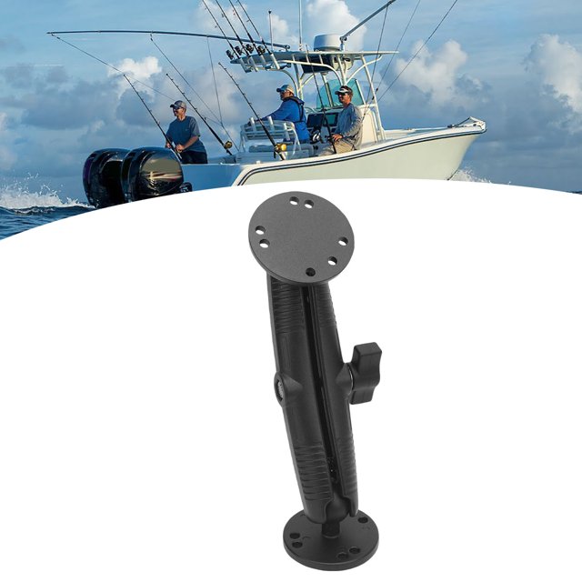 Soporte de Electónica Marina, Montaje de Pescador de Aluminio Aleacio de Aluminio Cabezal de 1 Pulgada Electónica Marina Reemplazo de Montaje para El Kit t HOMBO