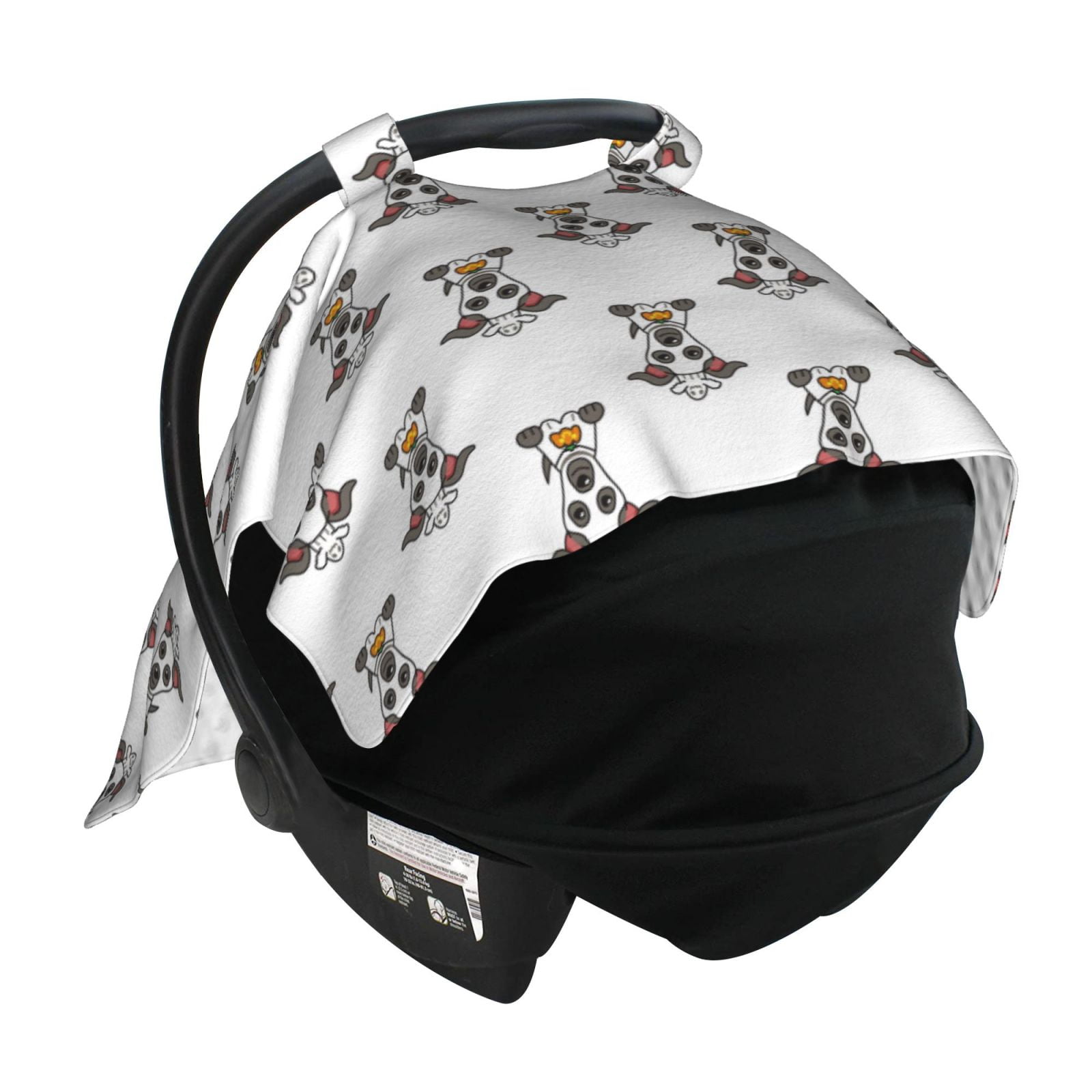 Car Seat Cover Baby - Cute Dog Puppy Paradise Breathable Infant Car Seat Cover for Baby Carseat, Lightweight Comfort Baby Essentials Must Haves Newborn Stuff for Girl Boy