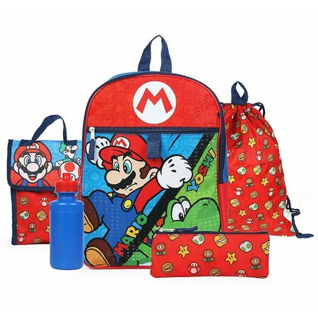Nintendo Mario 5 Piece Set Backpack