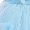 thumbnail image 6 of Sngxgn Little Girls Tulle Dress Long Sleeve Square Neck Layered Dresses for Casual Party(Blue,130), 6 of 8