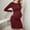 Red, variant on ZZwxWA Women's Maternity Twist Front Long Sleeve Round Neck Bodycon Dress Womens Solid Color Tight Fitting Pregnant Clothing