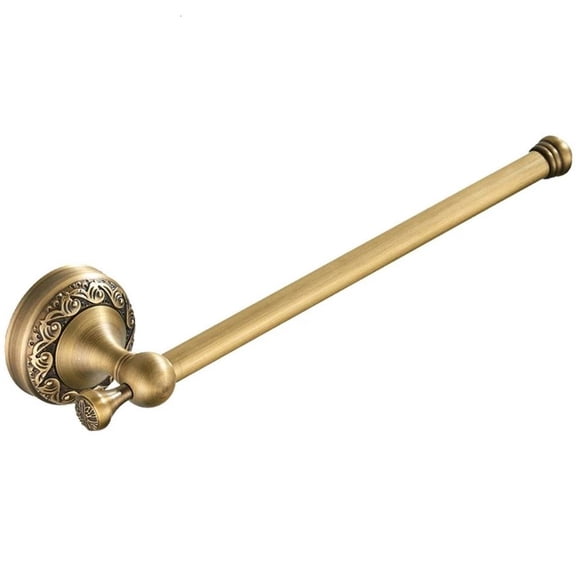 Yammee 29cm Towel Organizers Vintage Embossed Bathroom Towel Rack with Screws Hardware