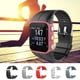 thumbnail image 3 of Inteprter Correa de silicona transpirable para pulsera, reloj de deportivo, correa de repuesto, repuesto de correa de reloj ajustable para Polar Relojes inteligentes rojo, 3 of 6