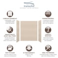 thumbnail image 4 of Transolid Swk603672 Saramar 60" W X 36" D X 72" H Three Panel Shower Wall Kit - Cashew, 4 of 5