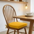 thumbnail image 4 of U-Shaped Chair Seat Cushion with Ties & Removable Cover High Density Foam Seat Pad Non- Seat Cover High-Resilience Washable Chair Pad Cushion for Patio Dining Kitchen Desk Chairs, 4 of 6