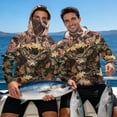 thumbnail image 7 of SEANATIVE Long Sleeve Sun Protection Fishing Hoodie for Men, Fishing Hiking Running Shirts Athletic Outfits Lightweight Breathable Rash Guard for Summer Beach, S, Deer Camo Hunting Forest, 7 of 7